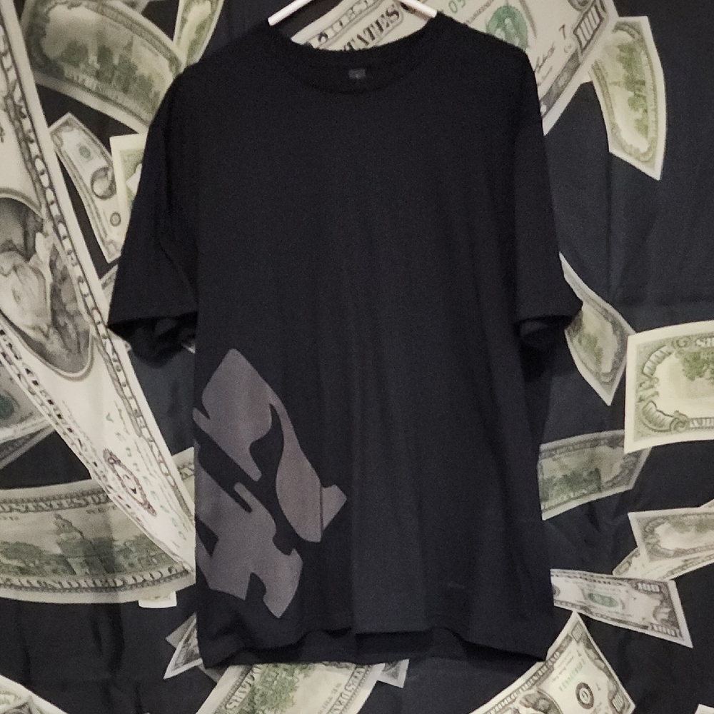 Men's Reflective 47 Black Graphic T-Shirt